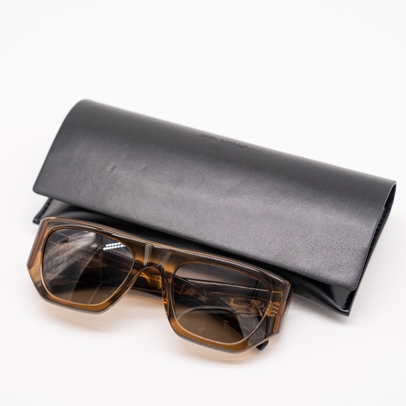 Yves Saint Laurent SL740 002 Sunglasses 52mm Square Tortoiseshell main image 5